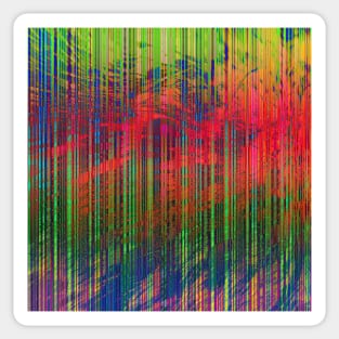 Digital Colorful Lines Sticker